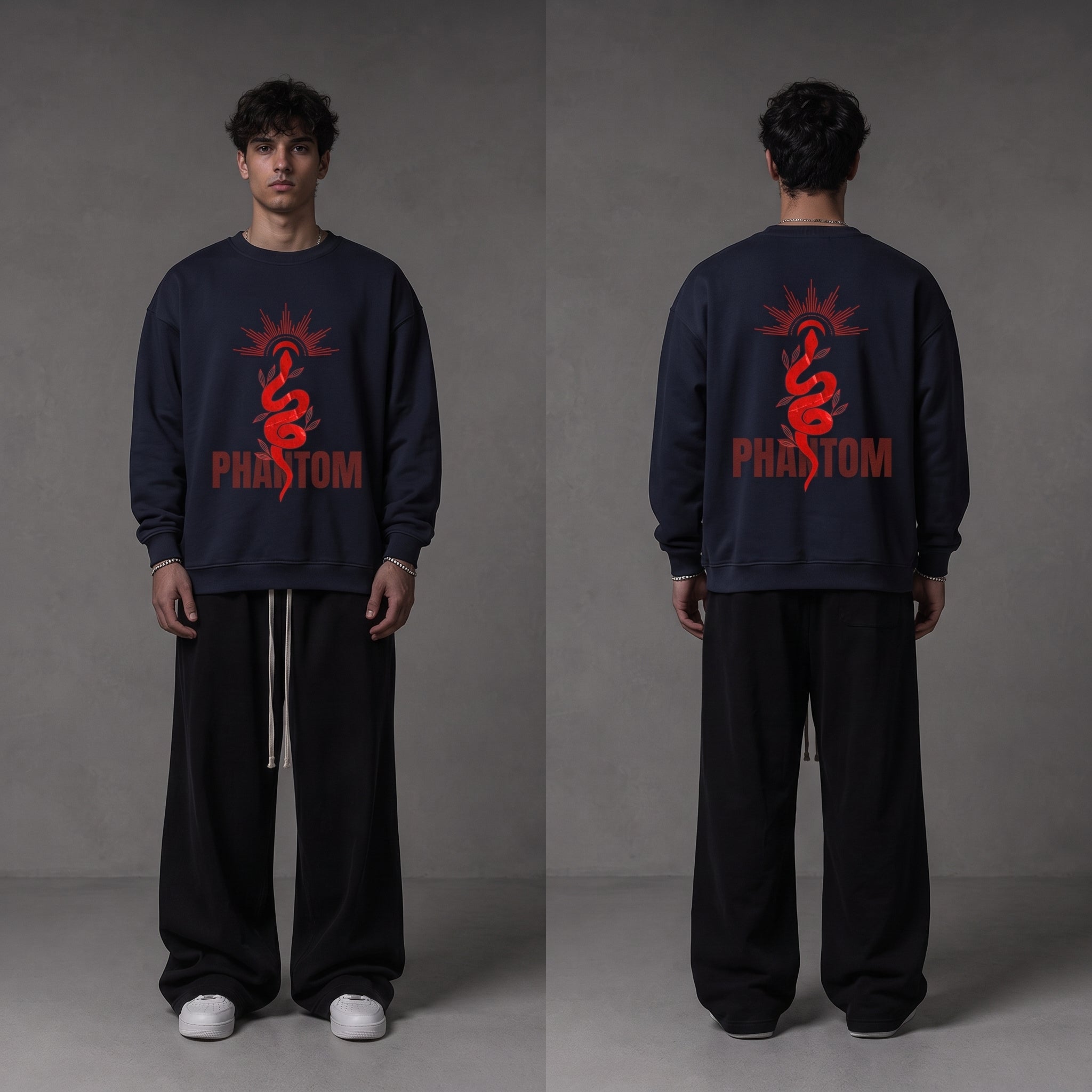 [JA.ELITE] PHANTOM SERPENT Halo Heavy-Gauge Crewneck Sweatshirt