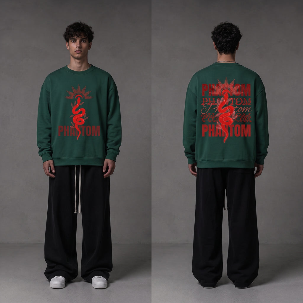 [JA.ELITE] PHANTOM SERPENT Halo Heavy-Gauge Crewneck Sweatshirt