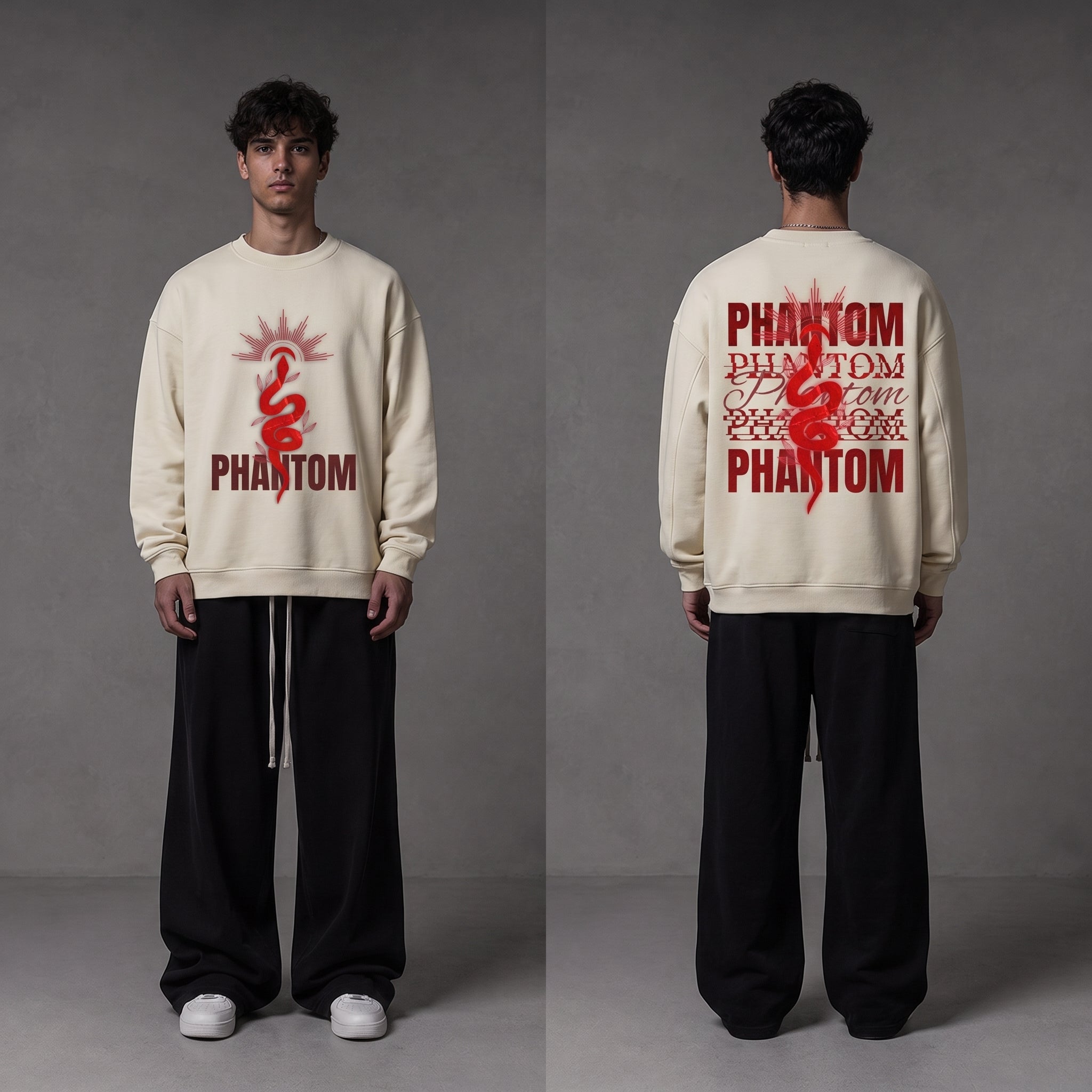 [JA.ELITE] PHANTOM SERPENT Halo Heavy-Gauge Crewneck Sweatshirt