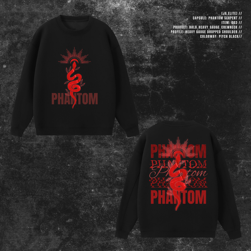 [JA.ELITE] PHANTOM SERPENT Halo Heavy-Gauge Crewneck Sweatshirt