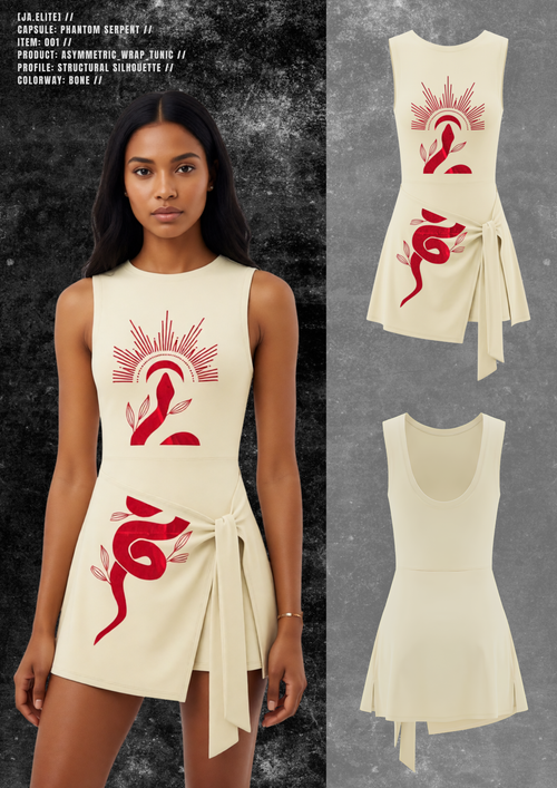 [JA.ELITE] PHANTOM Asymmetric Wrap Tunic