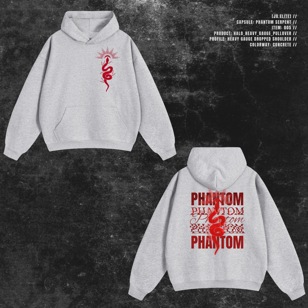 [JA.ELITE] PHANTOM SERPENT Halo Heavy-Gauge Pullover